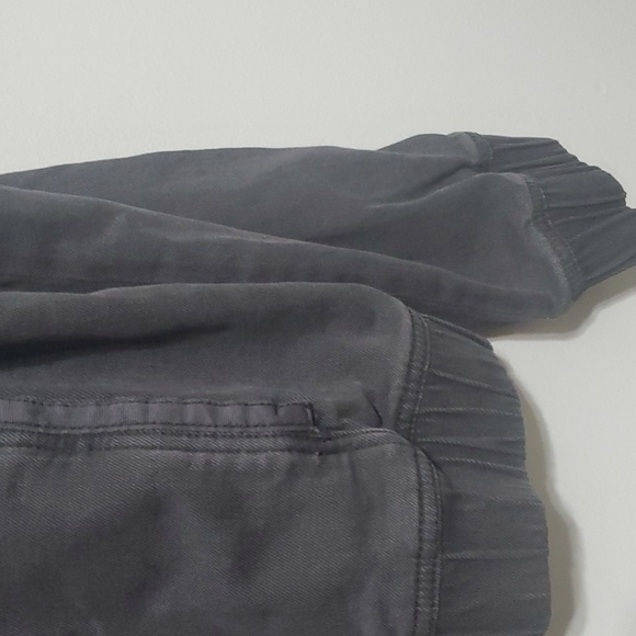 Sonoma jacket women's size xl black snap old school look hidden zipper elastic - Picture 2 of 10